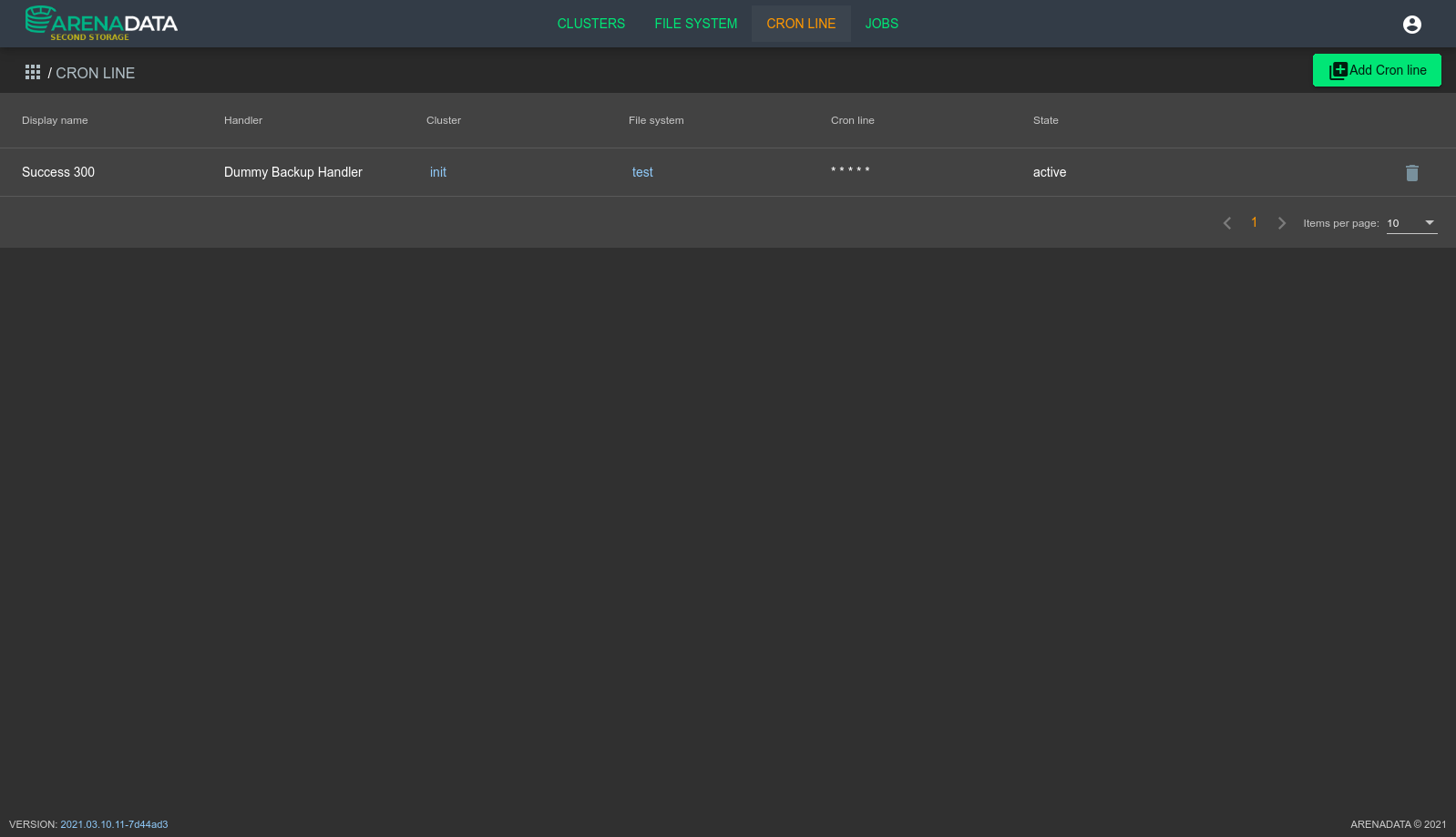 Cronline List View