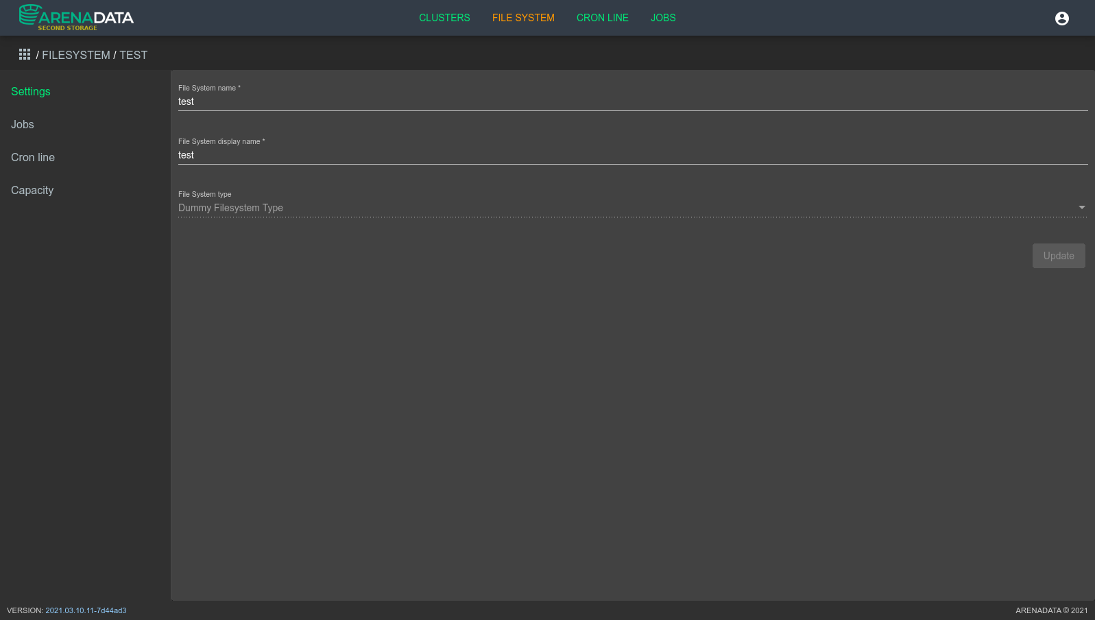 Filesystem Details View