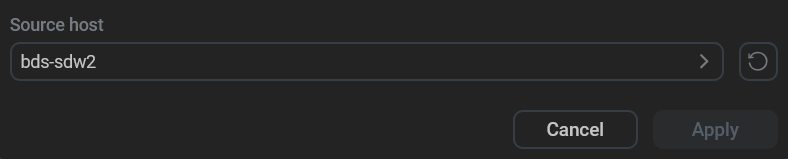 Select a new parameter value