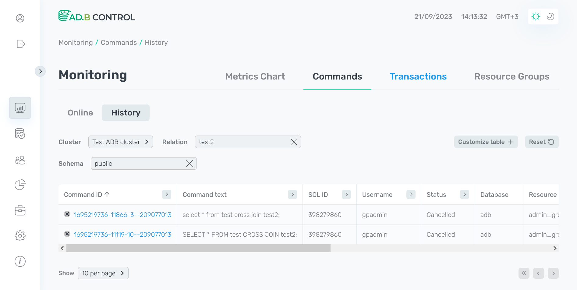 adbc audit relation modal3 light