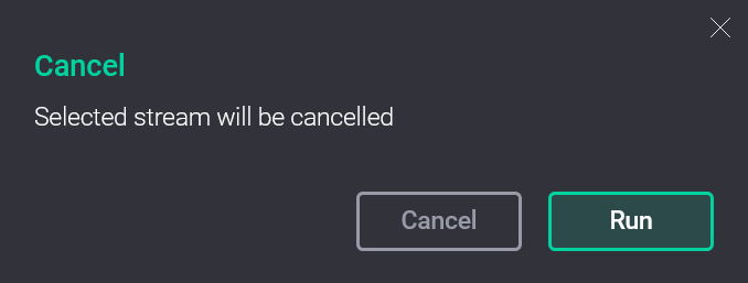 Confirm the action