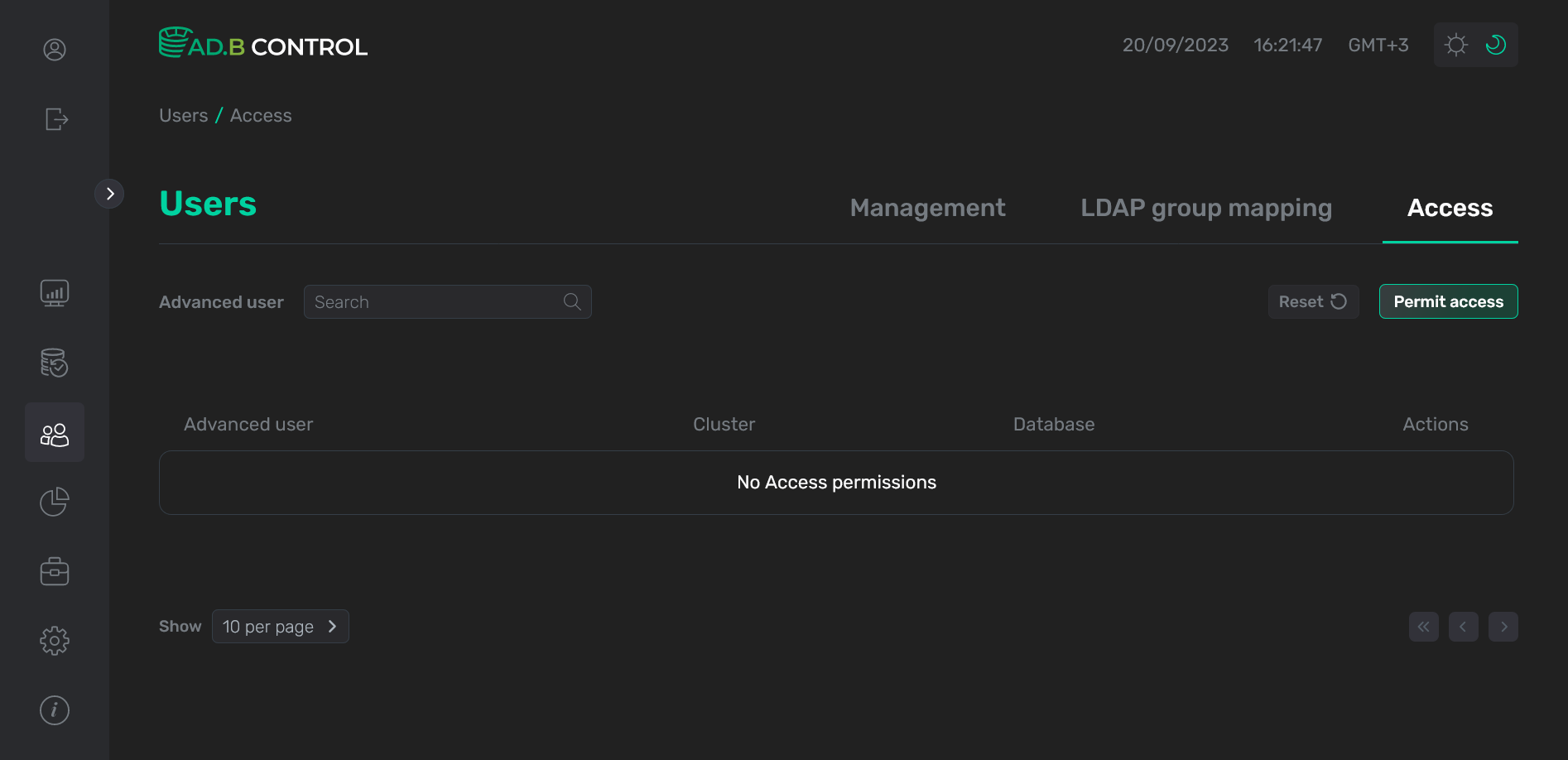 Permission is removed