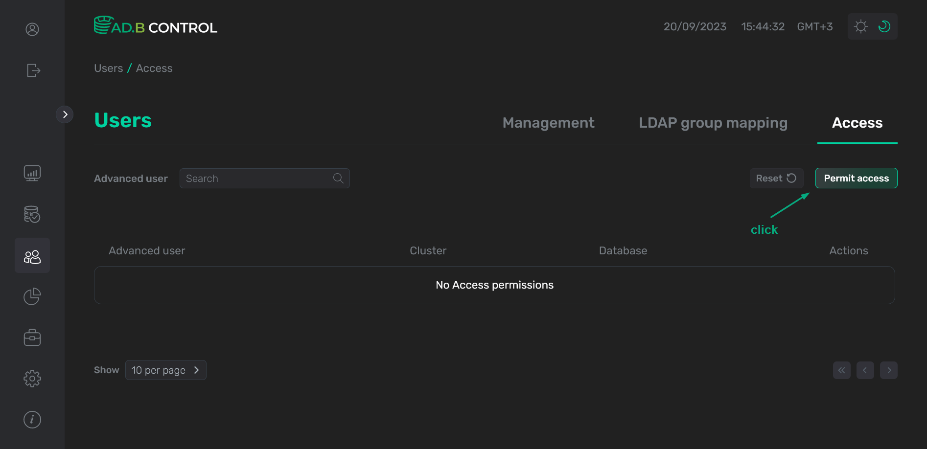 Switch to adding a permission