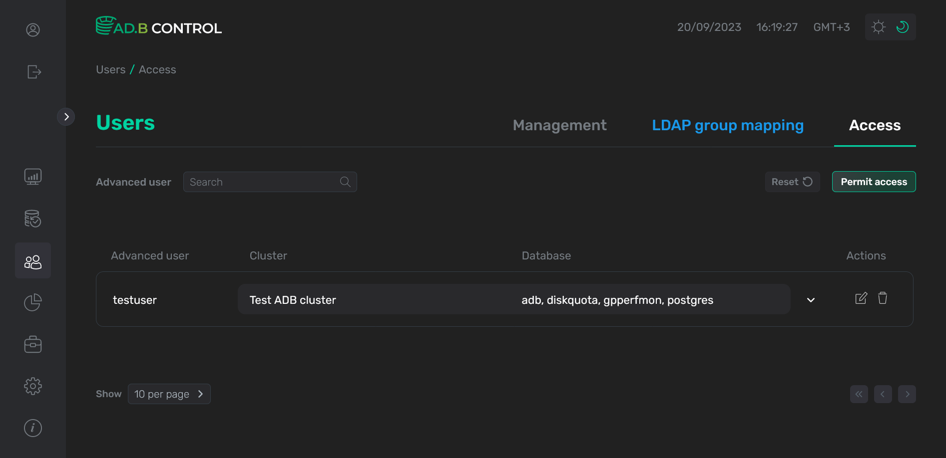 Permission is updated