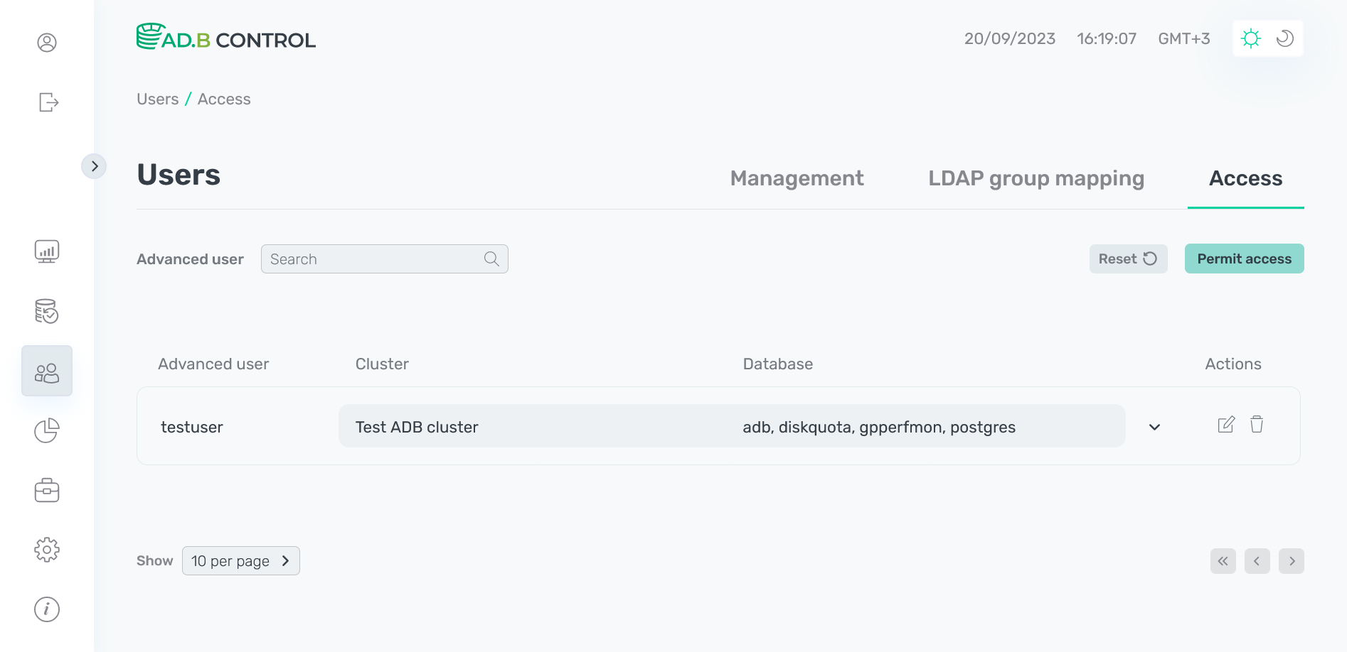 Permission is updated
