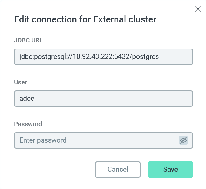 Edit cluster data