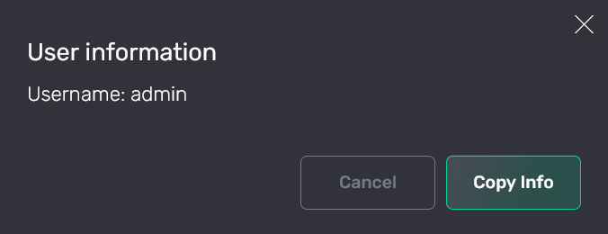 Copy user information