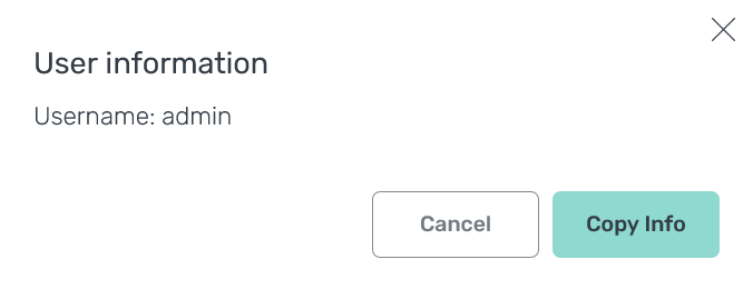 Copy user information