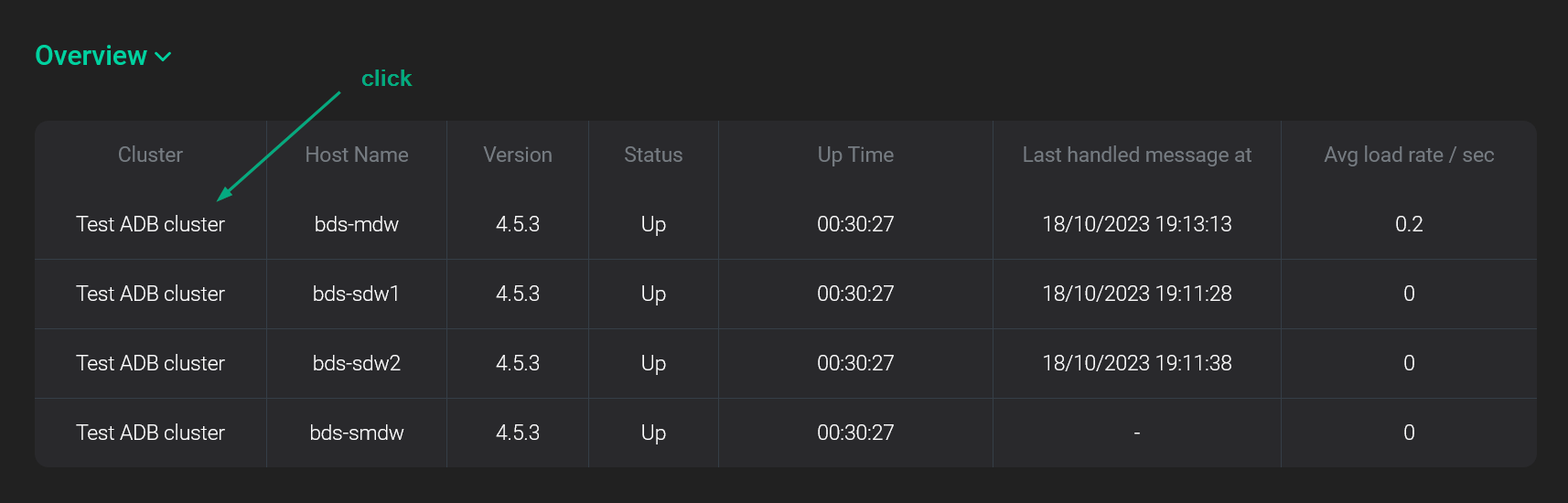 Switch to the detailed agent information