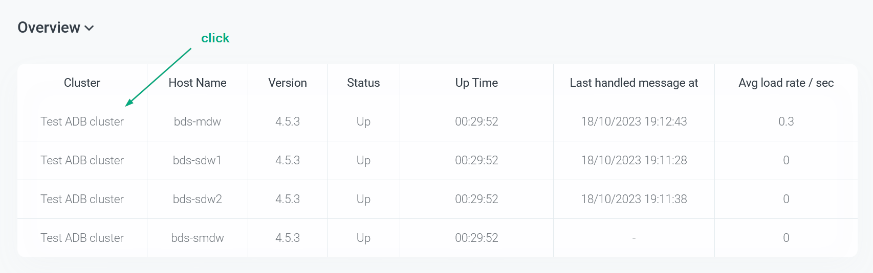 Switch to the detailed agent information