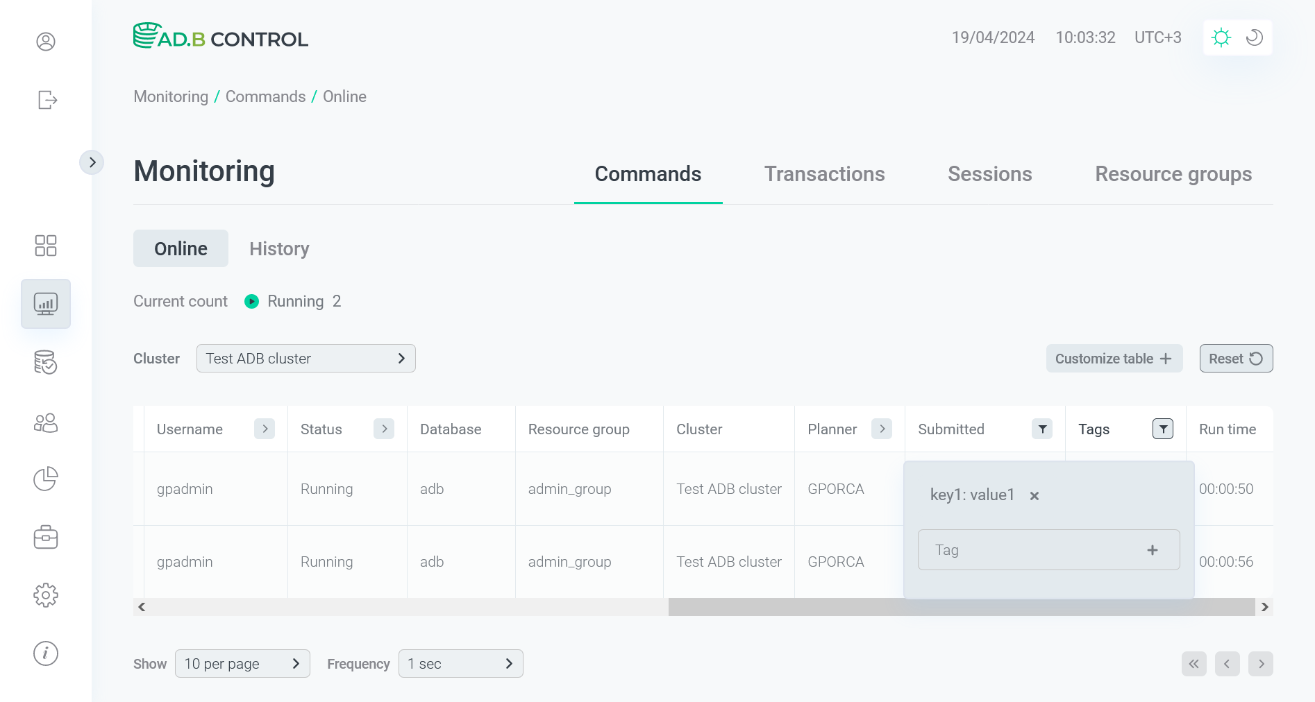 Filter by the first tag value