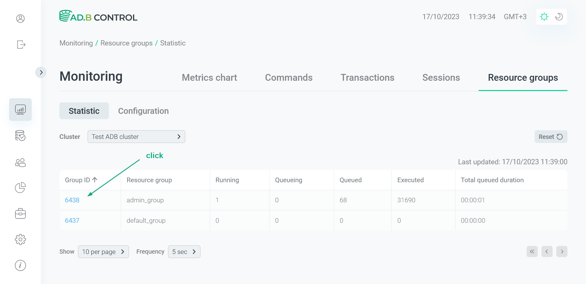 Select a resource group