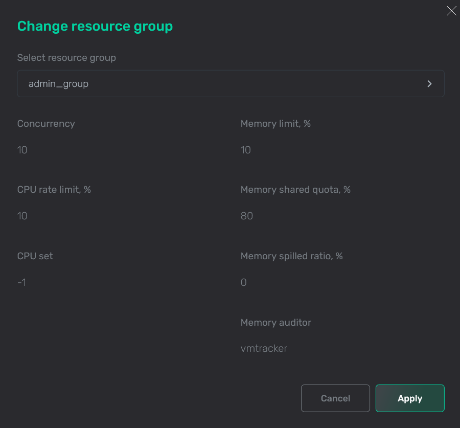 Select a resource group