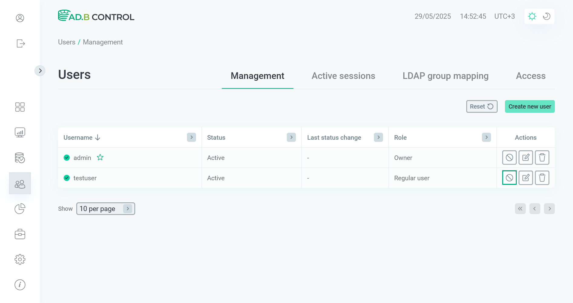 Switch to blocking a user