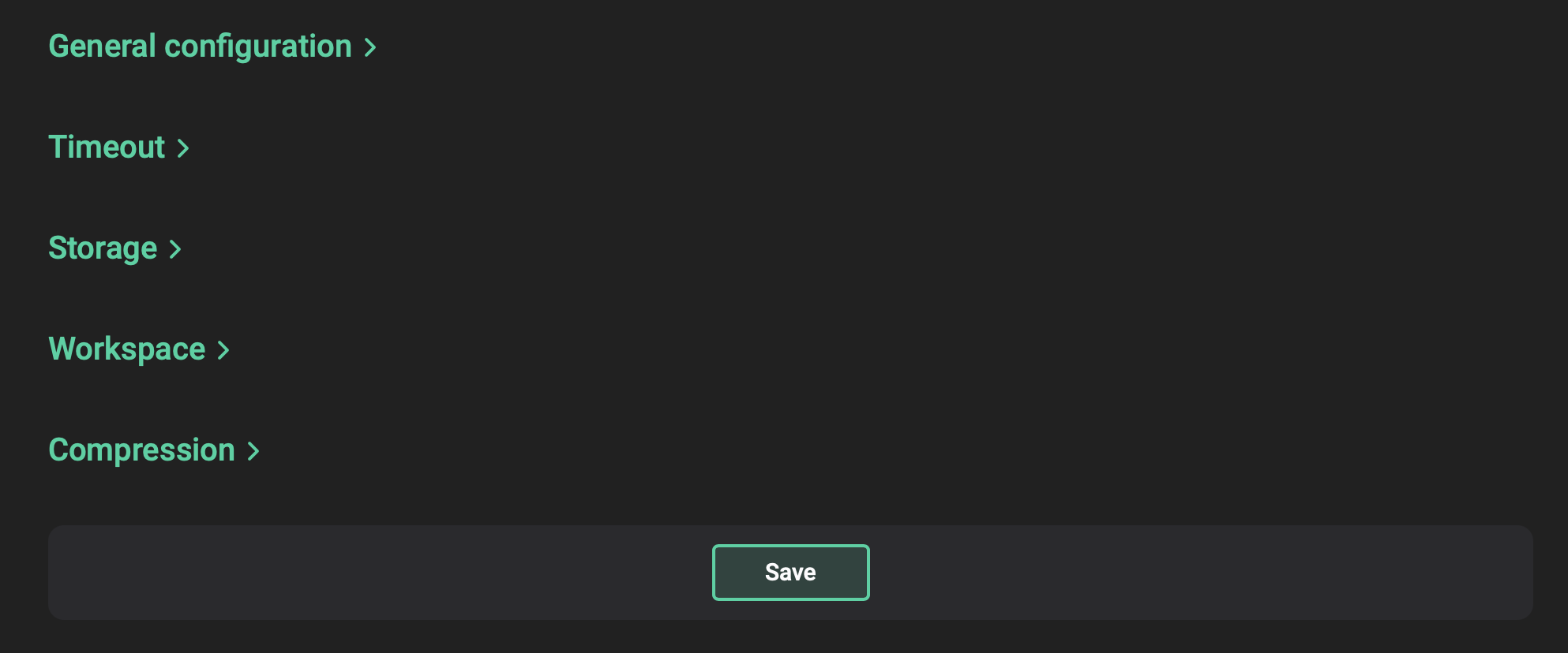 Save the configuration