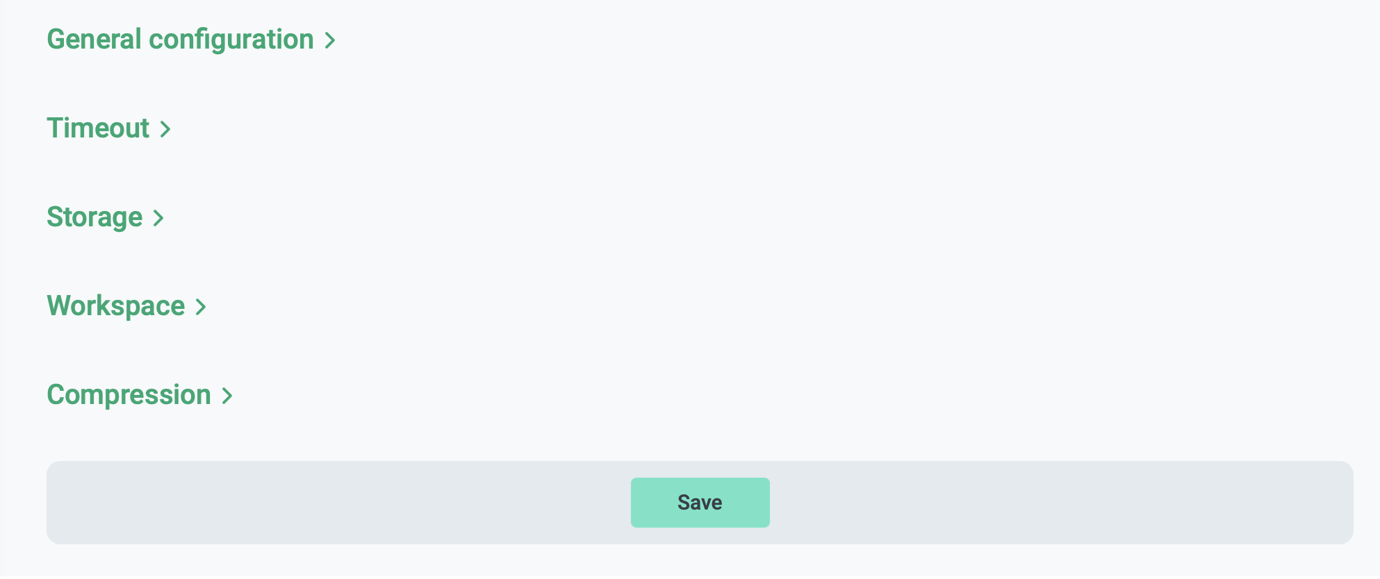 Save the configuration