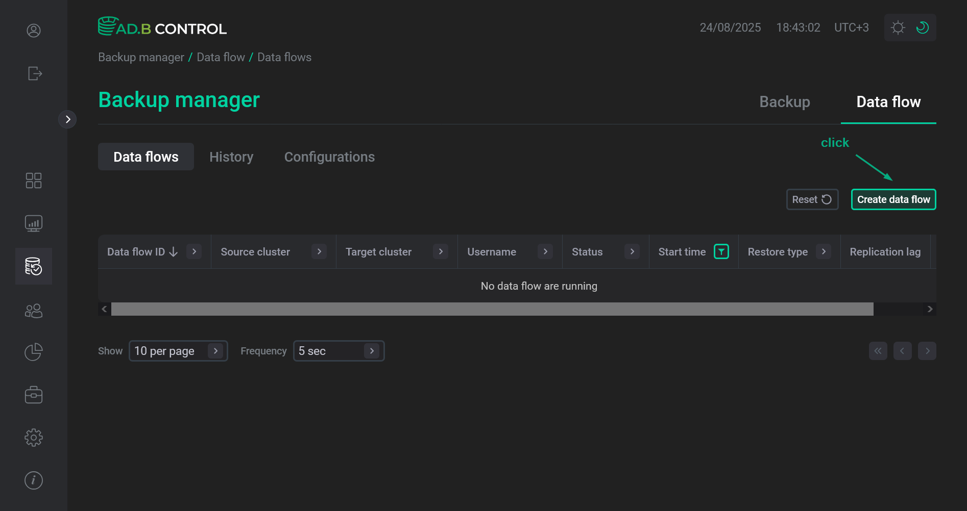 Switch to adding a data flow