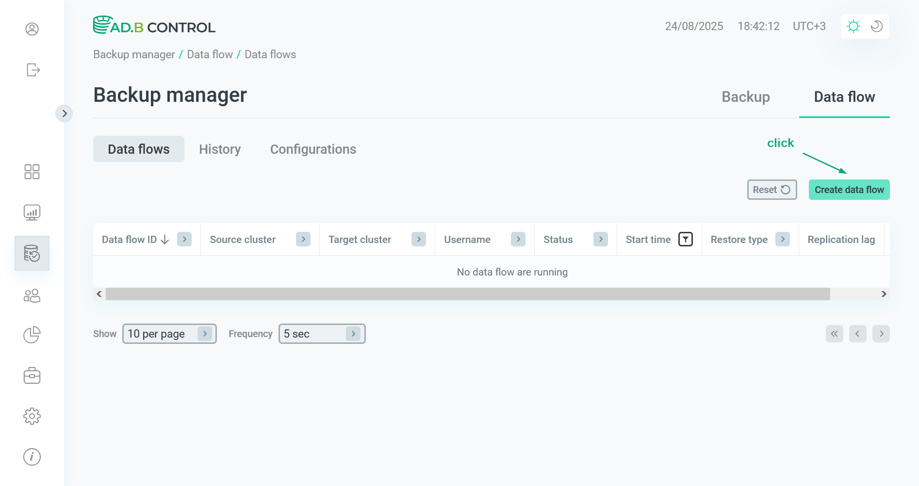 Switch to adding a data flow