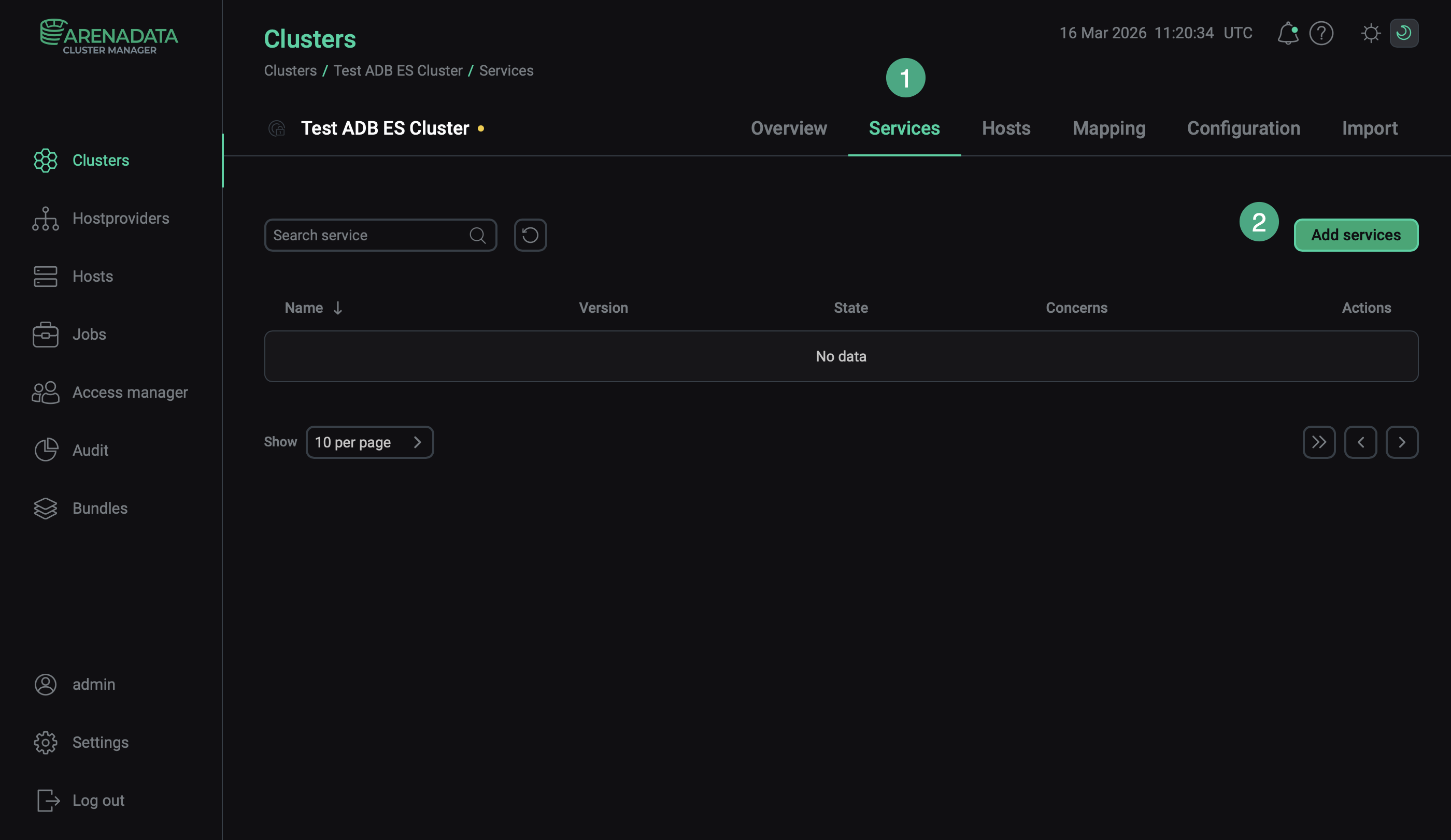 Switch to adding services