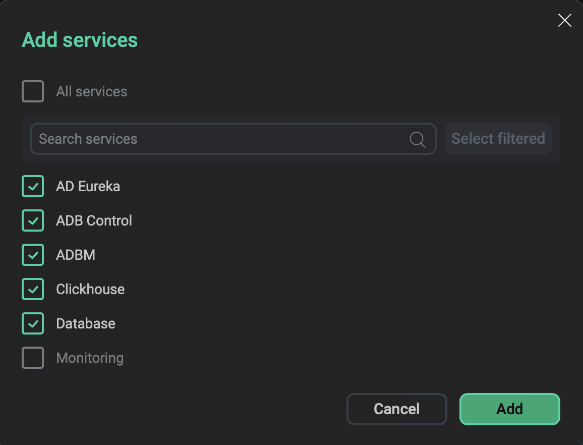 Select services