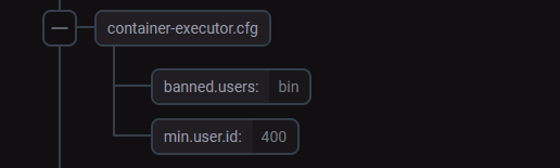 Example of a group configuration parameter