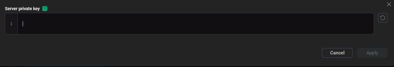 Example of a secretfile configuration parameter