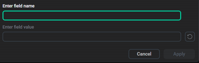The dialog that appears by clicking Add property