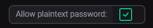 Boolean parameter