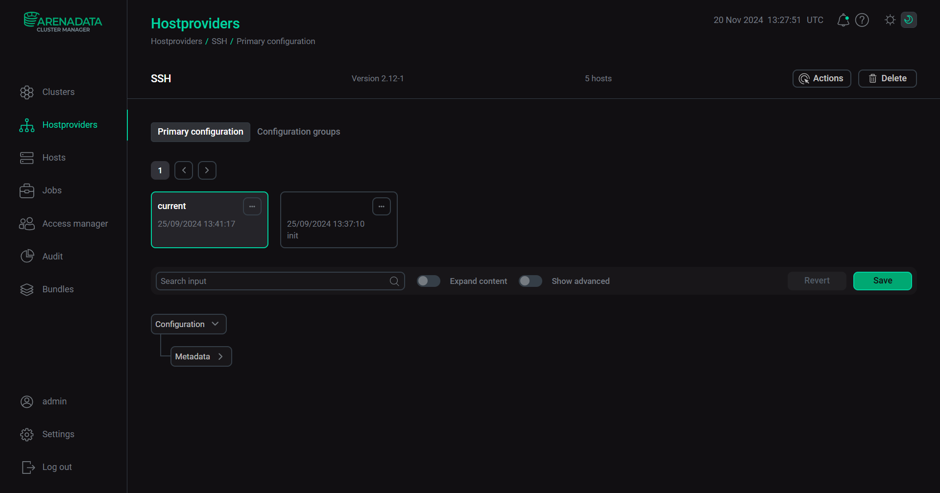 The SSH hostprovider page