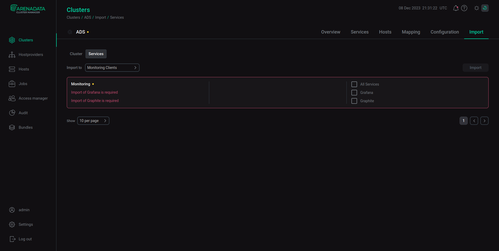 The first step of changing imports