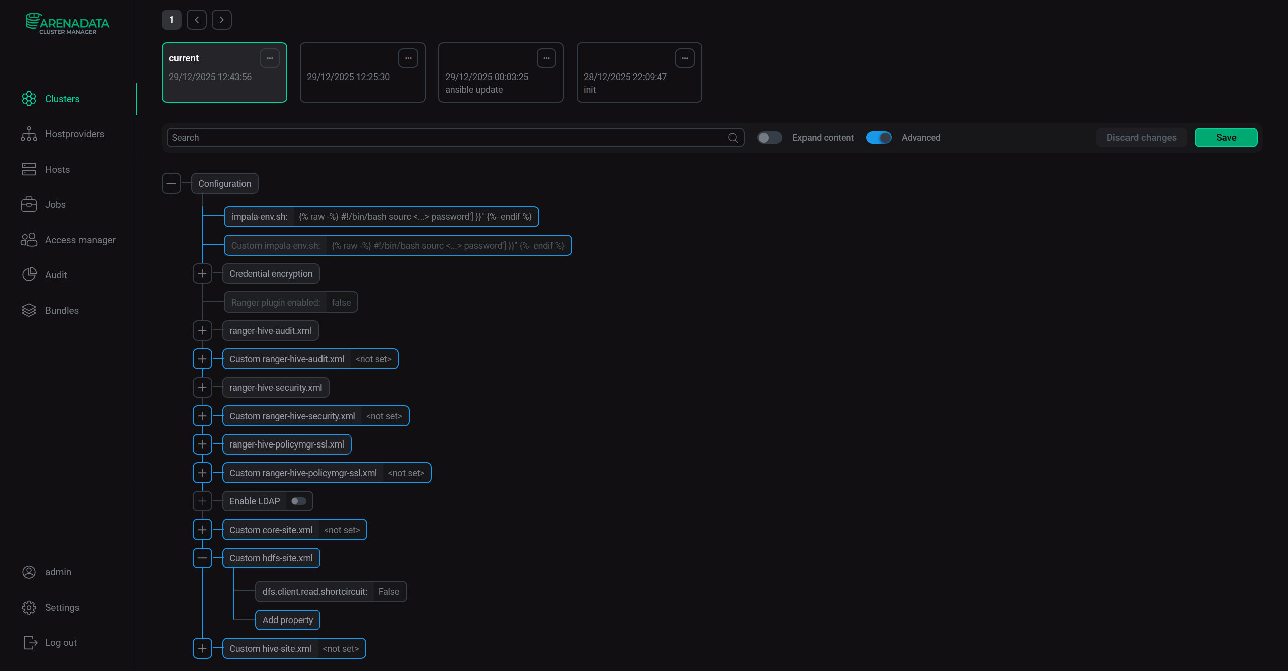 Custom hdfs-site.xml