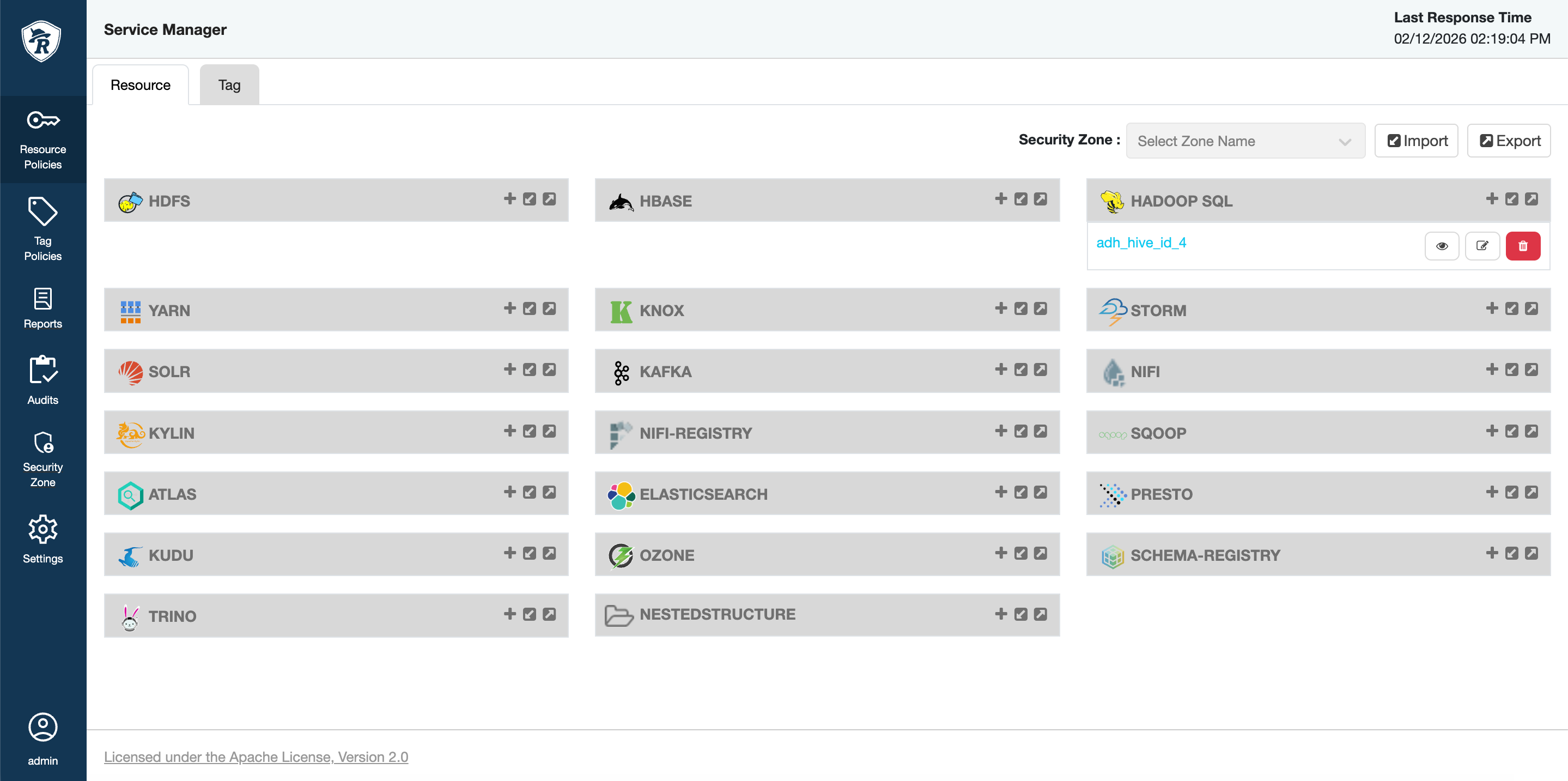 Hive service in Ranger
