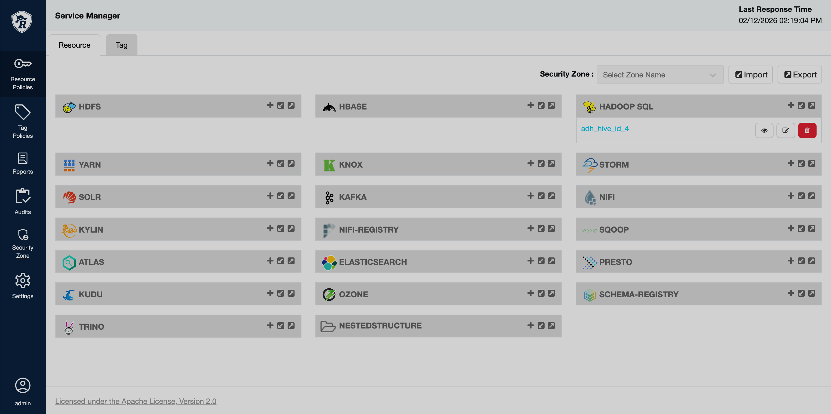 Hive service in Ranger
