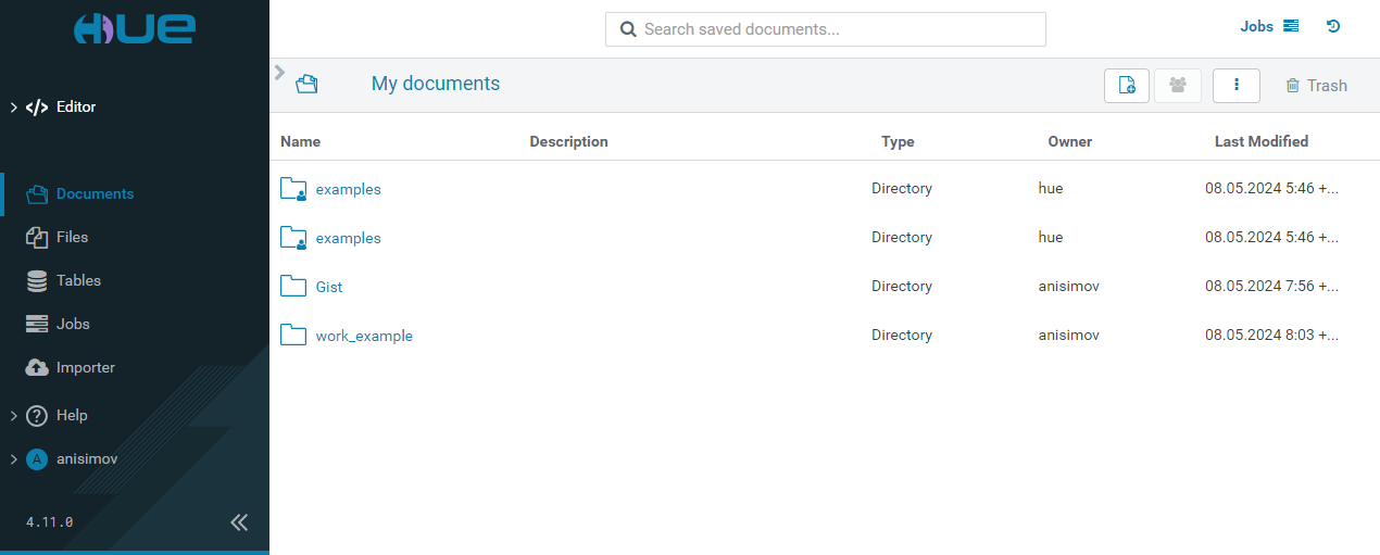 Documents page
