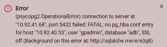 Invalid pg_hba.conf configuration error