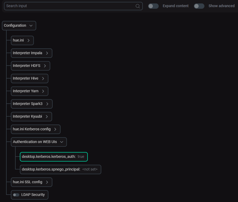HUE Server primary configuration