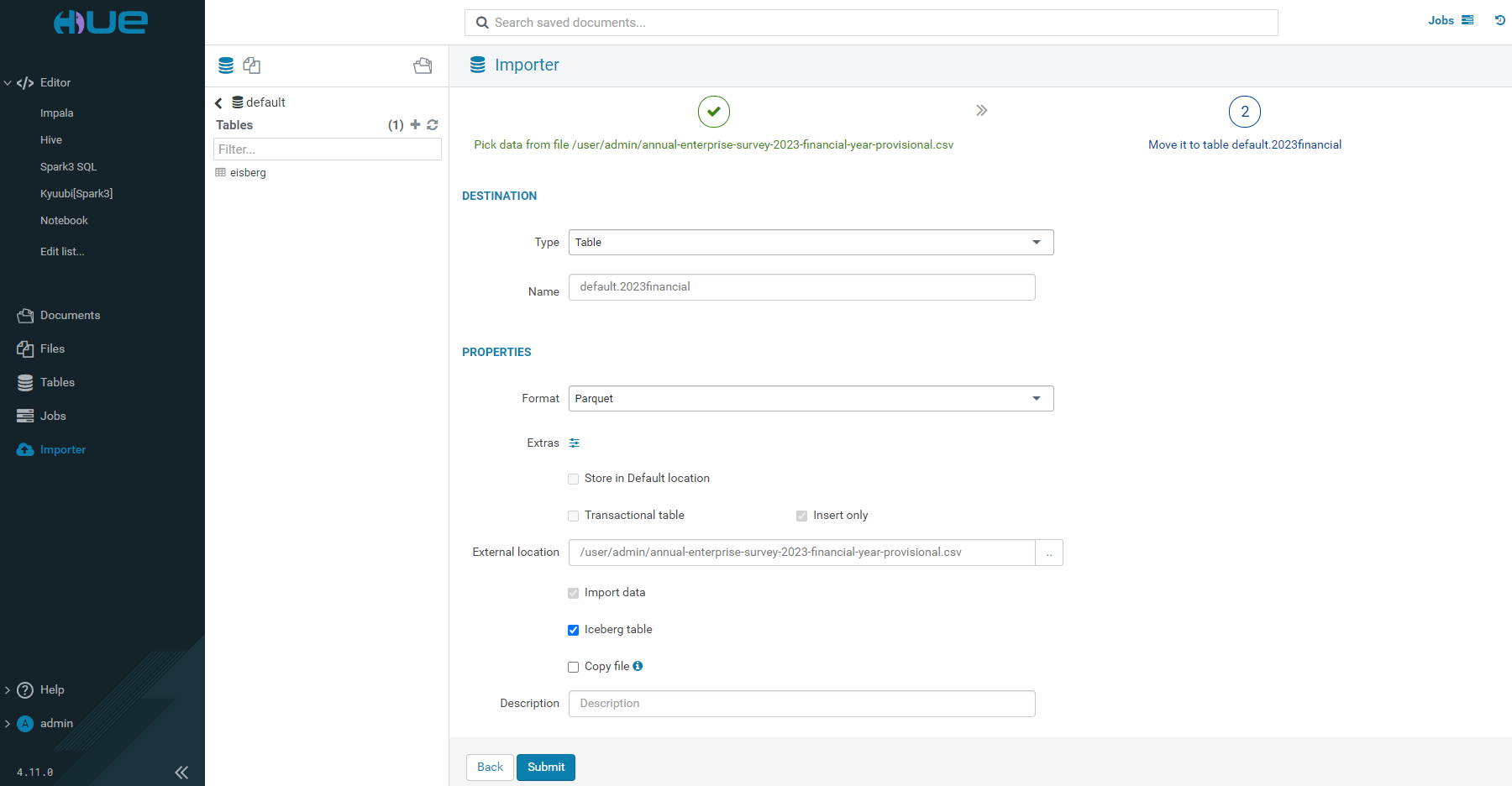 Conversion to Iceberg format details