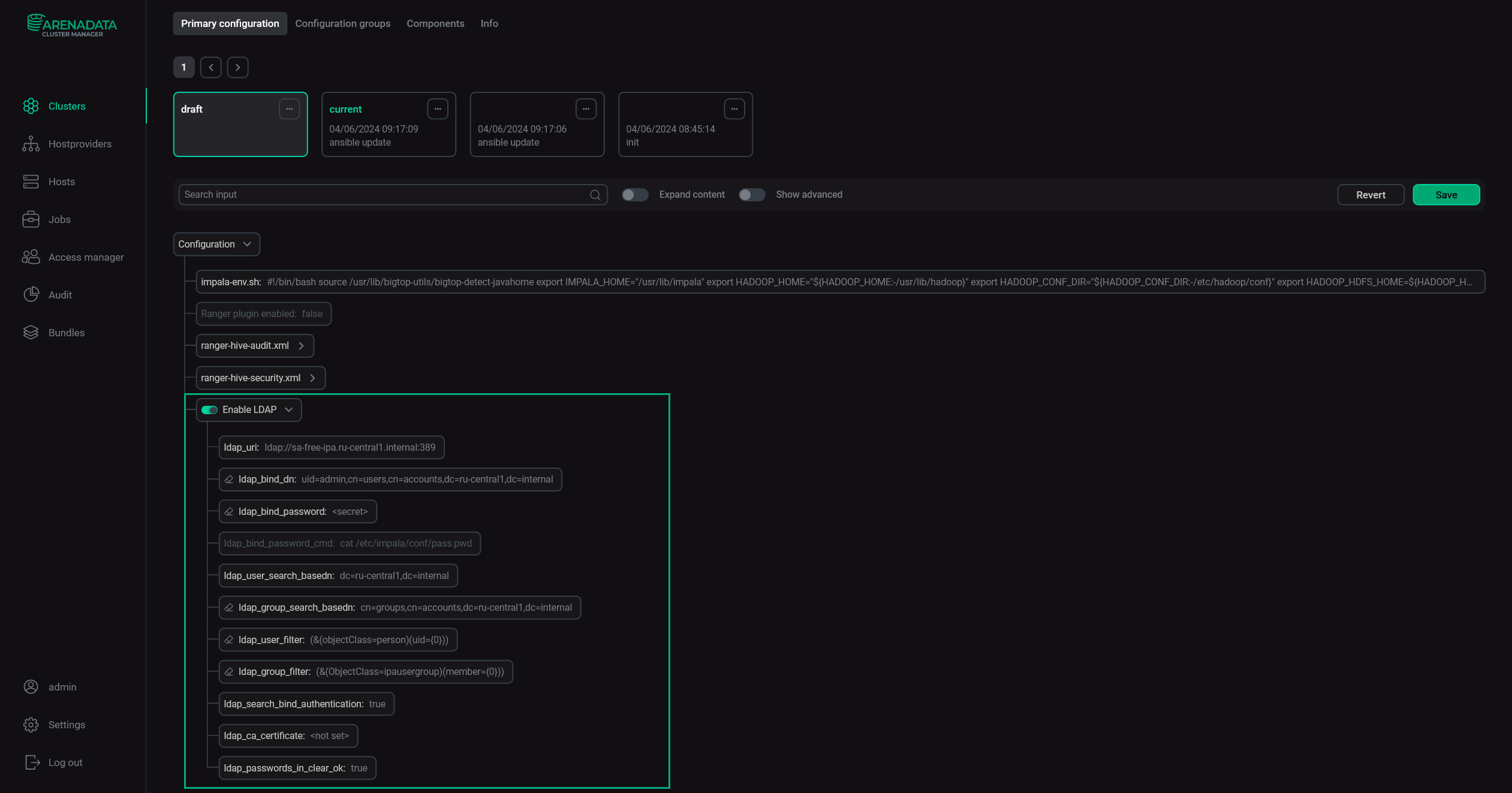 LDAP FreeIPA configuration