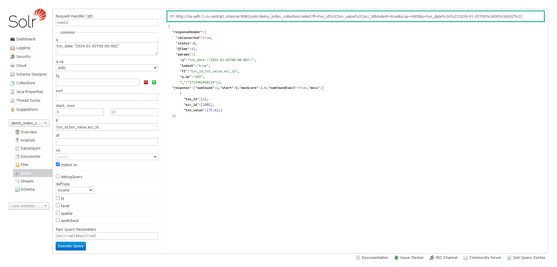 Query URL
