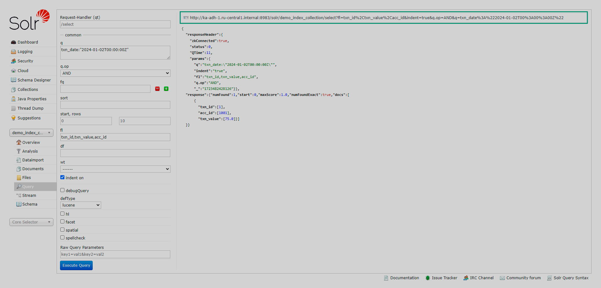 Query URL