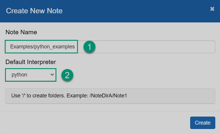 Create a new note