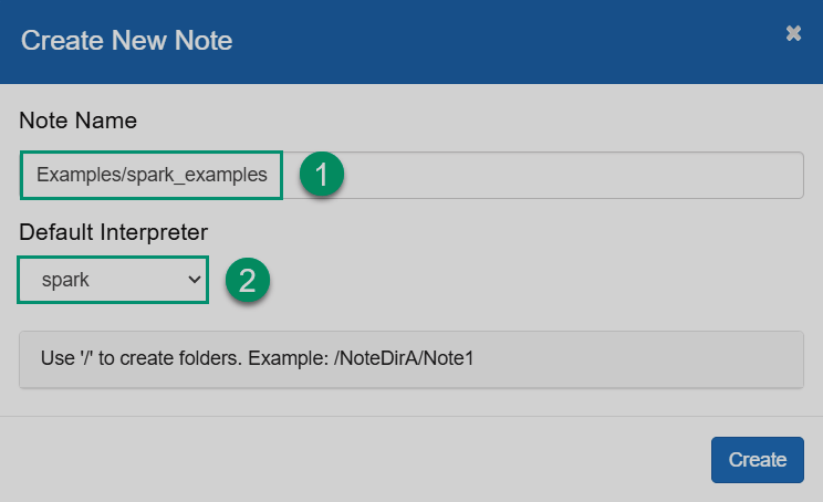 Create a new note