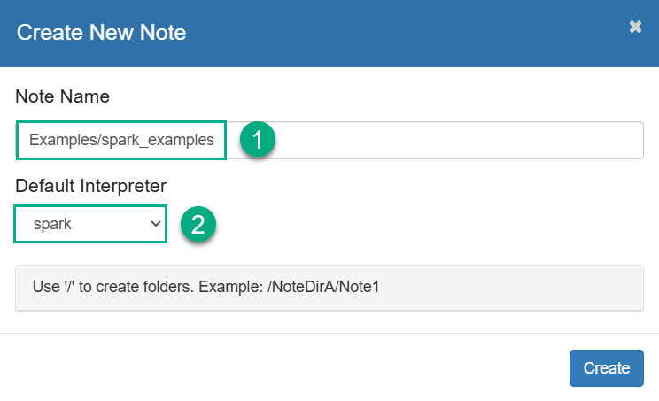Create a new note