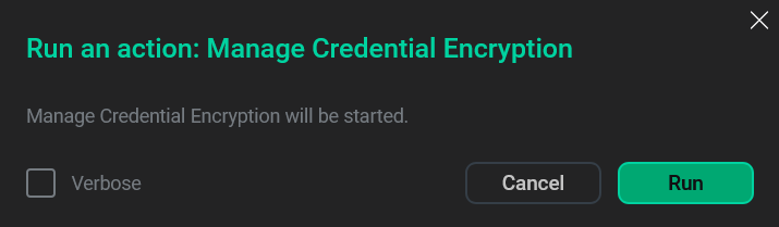 Confirmation window