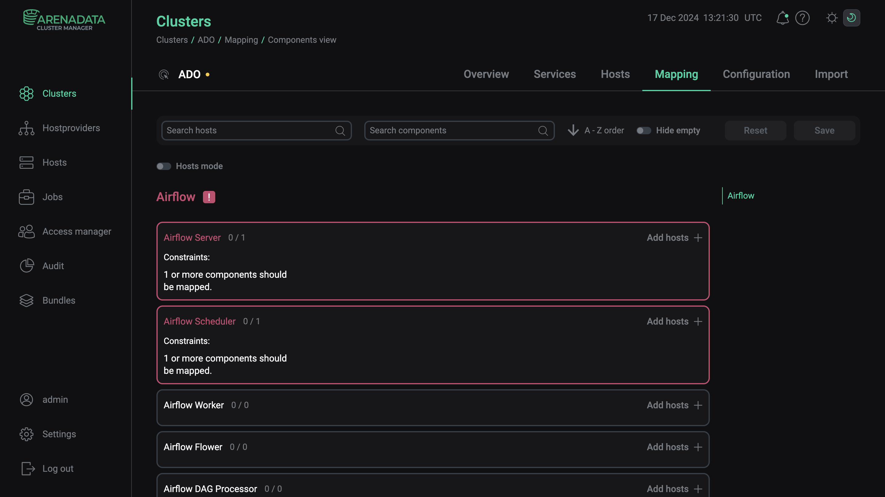 Switch to mapping service components