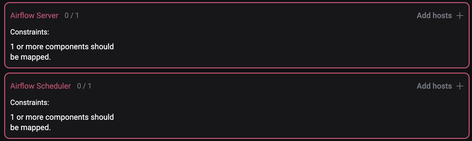 Mandatory components