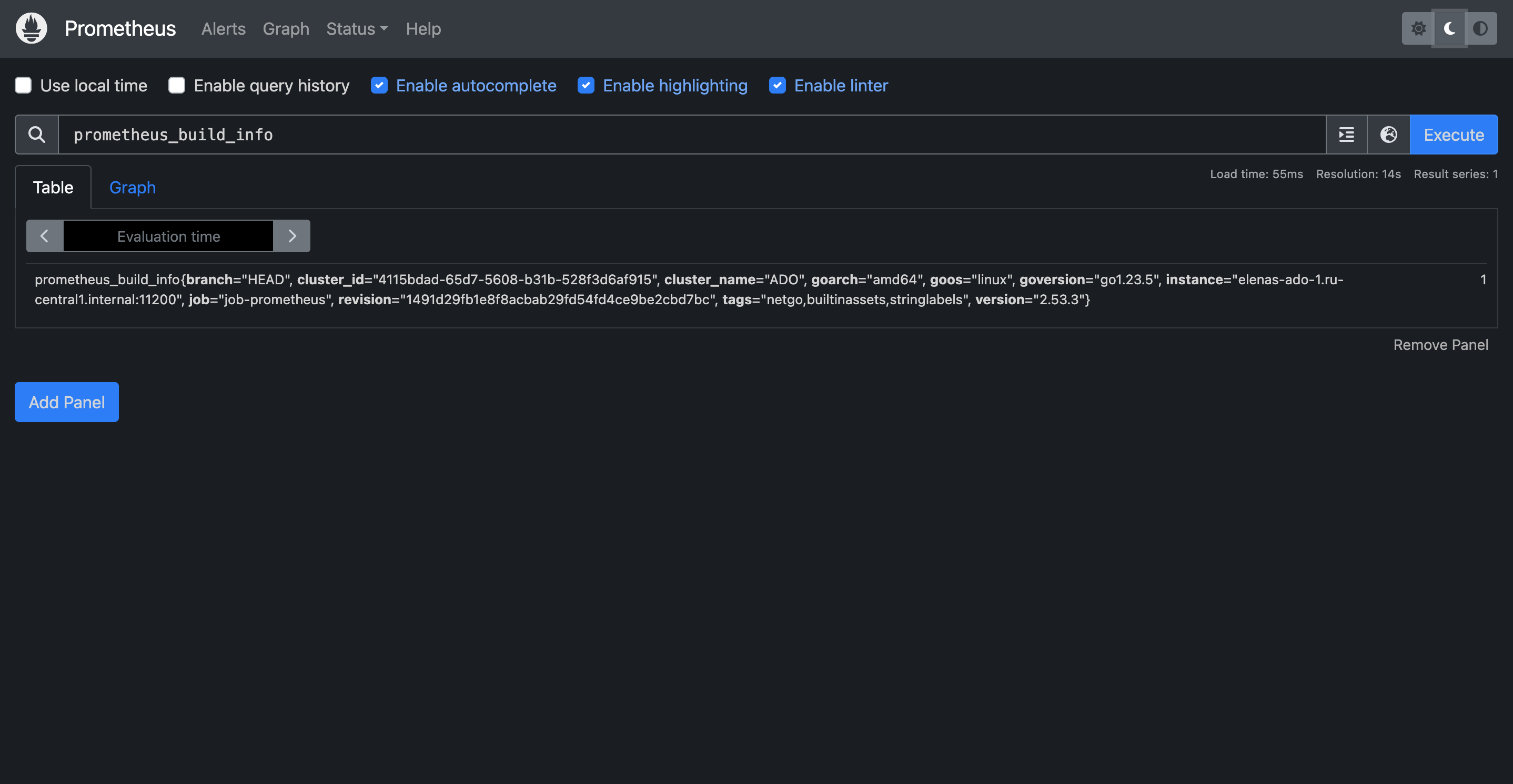 Using prometheus query language