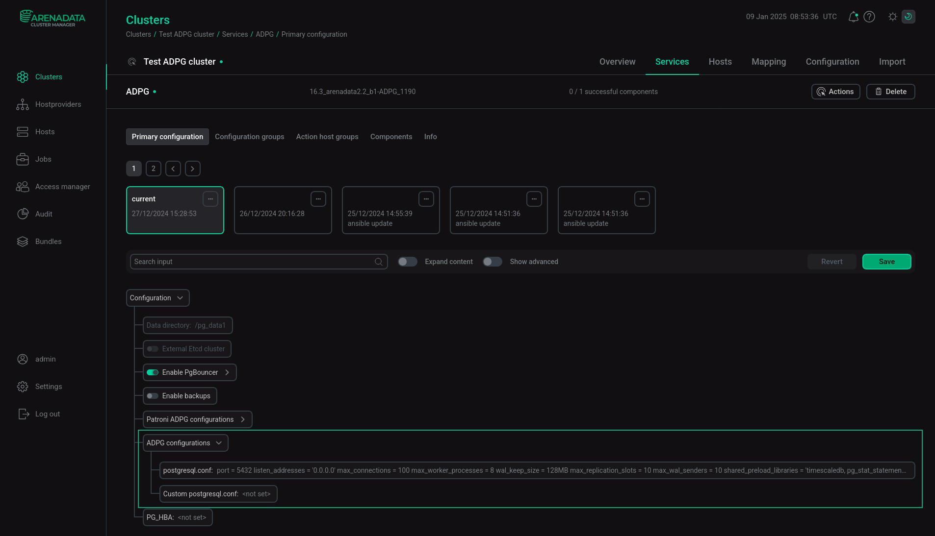 ADPG configurations