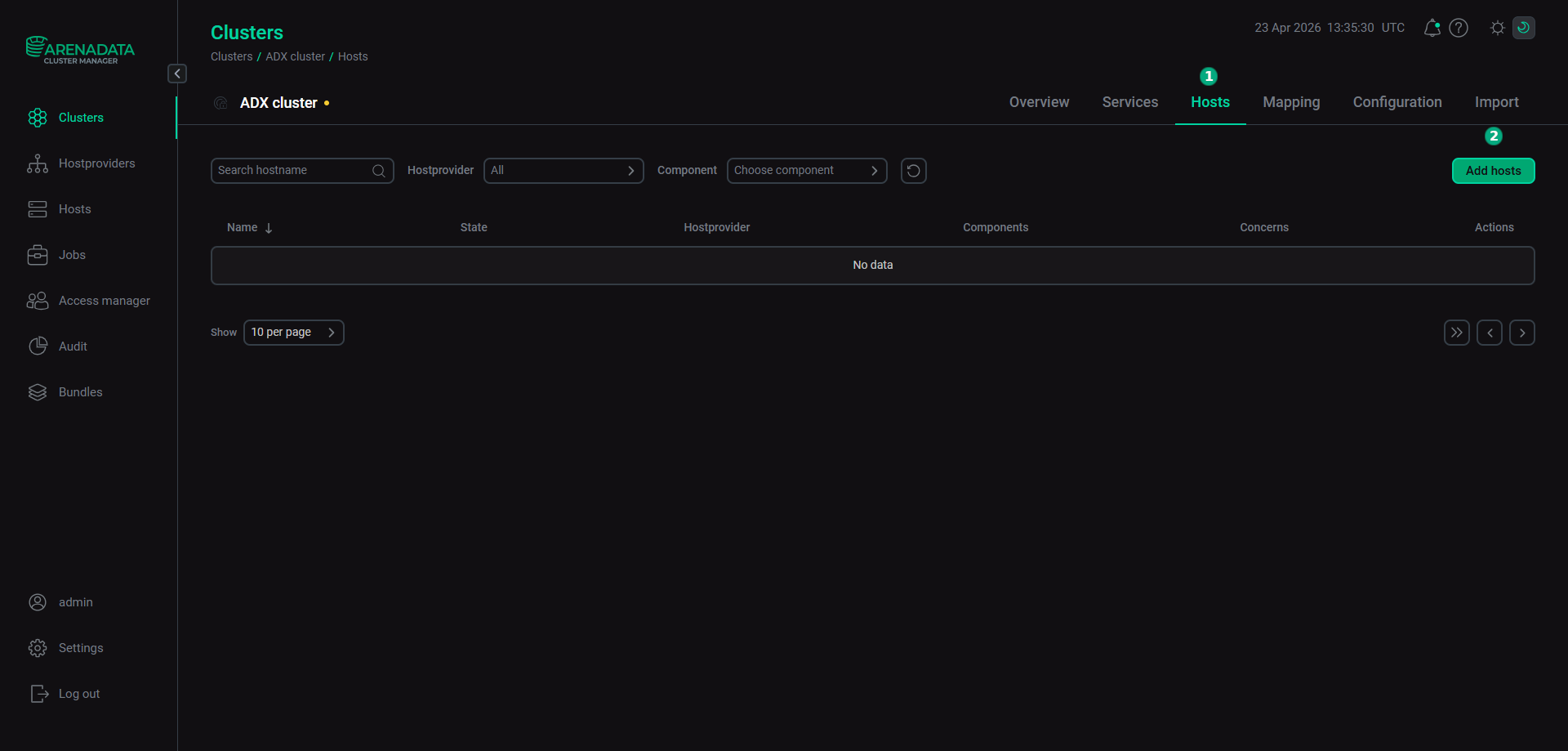 Switch to add hosts