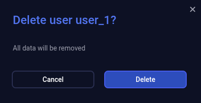 Confirm the deletion
